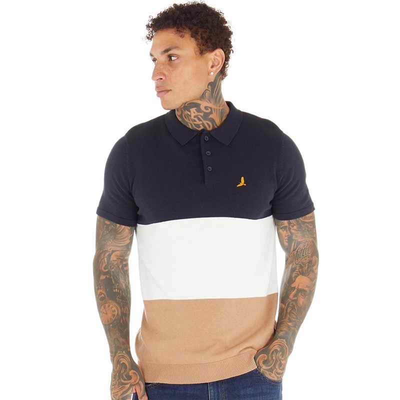 Mens vintage knitted clearance polo