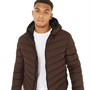 Brave Soul Vestes Puffa Grantplain Homme Marron