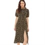 Brave Soul Womens Barbar Dress Black/Yellow