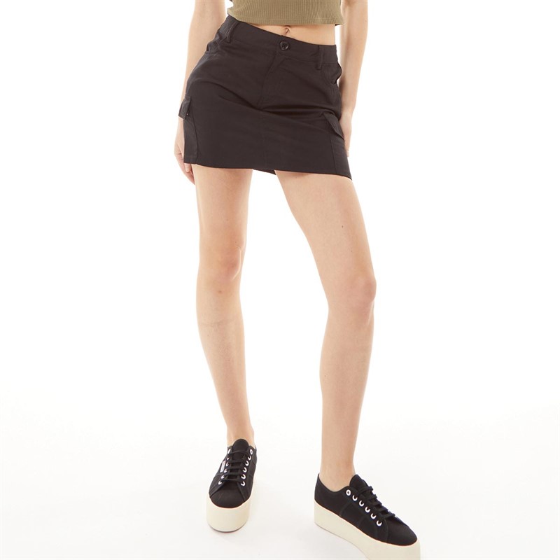 Brave Soul Womens Vienna Mini Skirt Black