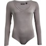Brave Soul Womens Jill Bodysuit Slate