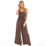 Brave Soul Womens Iman Jumpsuit Brown