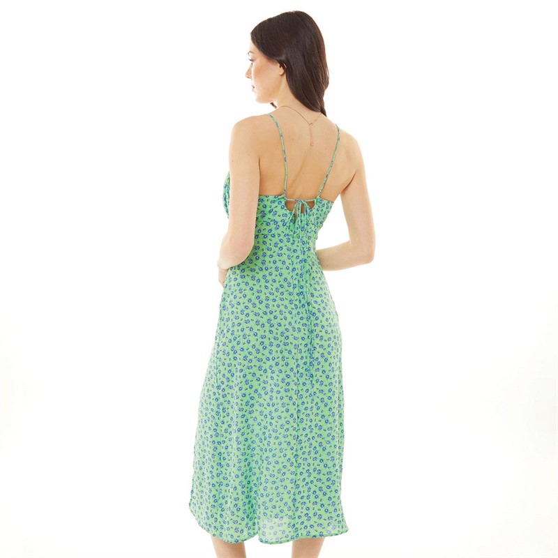 Brave Soul Womens Anousha Dress Green/Blue