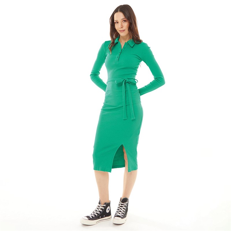 Brave Soul Womens Guri Dress Emerald Green