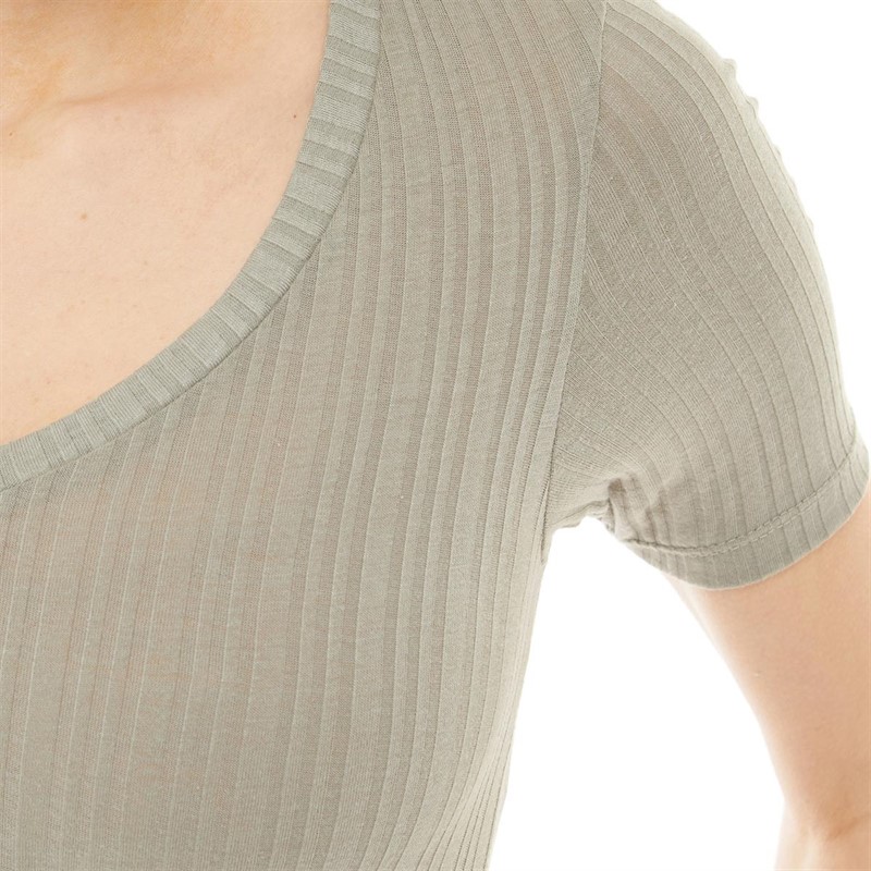 Brave Soul Womens Amy T-Shirt Sage