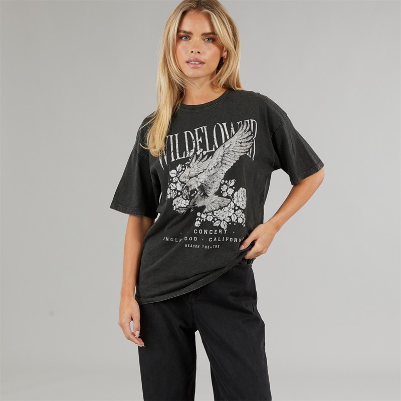 Brave Soul Damen Cim Tops Verwaschenes Grau