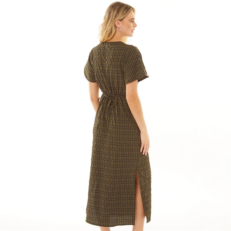 Brave Soul Womens Sherry Dress Khaki/Black