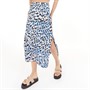 Brave Soul Womens Kelly Long Skirt Black/Blue