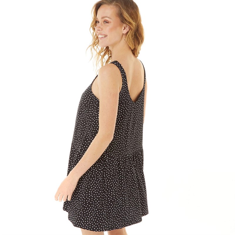 Brave Soul Womens Jeannie Dress Black/White