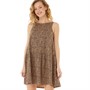 Brave Soul Womens Jeann Dress Taupe/Black