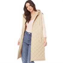 Brave Soul Womens Rusette Gilet Stone