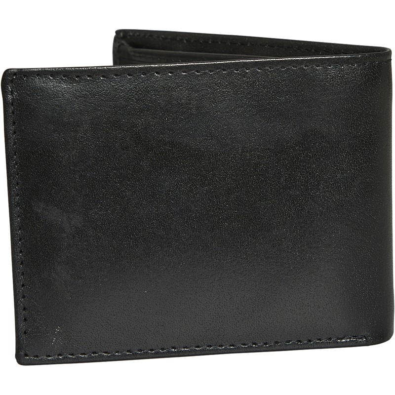 Brave Soul Mens Leather Wallet In Gift Box Black