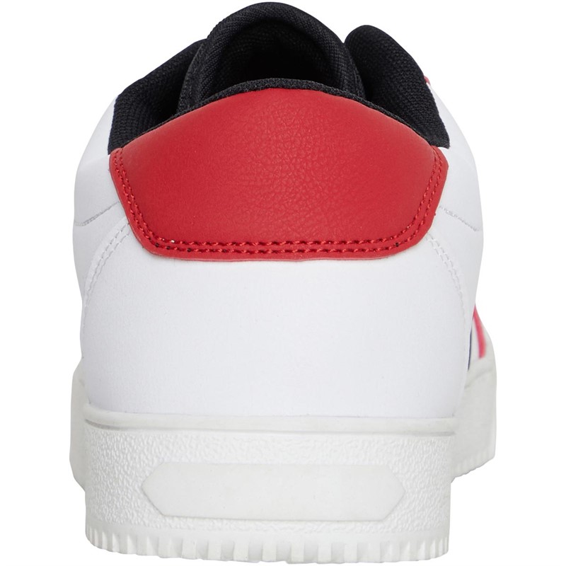 Brave Soul Mens Diego Trainers White/Red