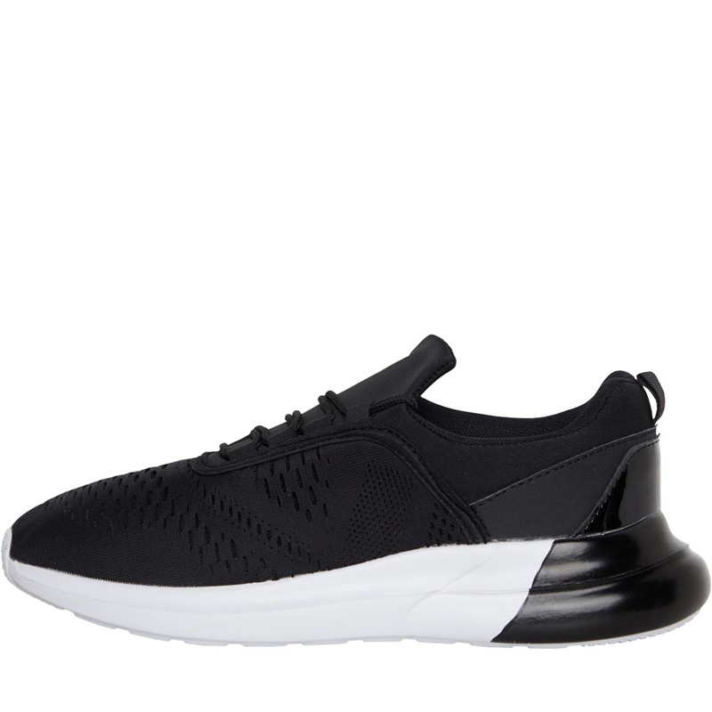 Brave Soul Mens Reflect Trainers Black