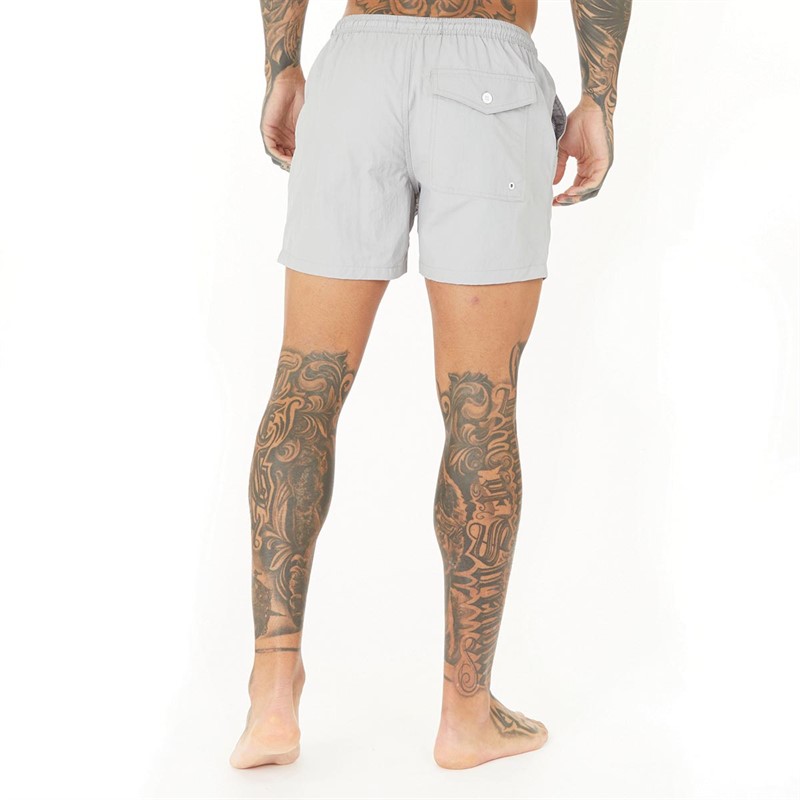 Brave Soul Mens Pier Swim Shorts Grey