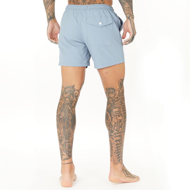 Brave Soul Mens Pier Swim Shorts Pale Blue