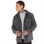 Brave Soul Mens Maru Fleece Shacket Charcoal