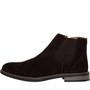 Brave Soul Mens Cedar Suede Chelsea Boots Dark Brown