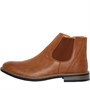 Brave Soul Mens Cedar PU Chelsea Boots Tan