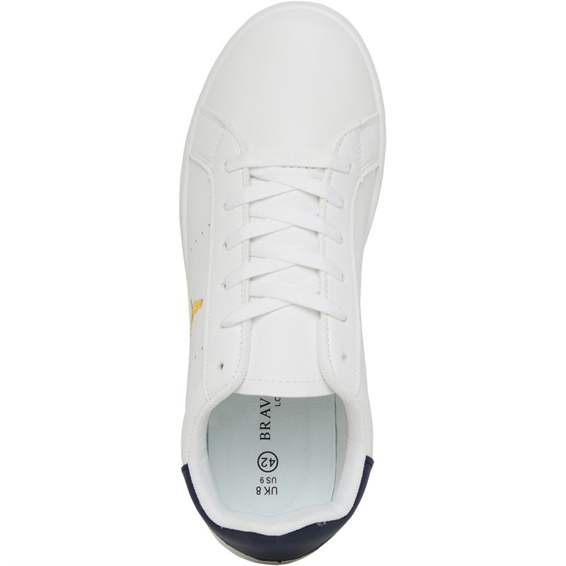 Brave Soul Mens Hilton Trainers White