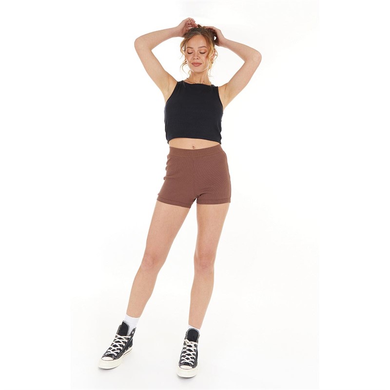 Brave Soul Shorts Liam Femme Marron