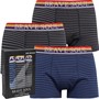 Brave Soul Mens Wilder Three Pack Boxers Black/Grey/Navy/Denim
