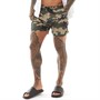 Brave Soul Mens Columbia Swim Shorts Khaki Camo Print