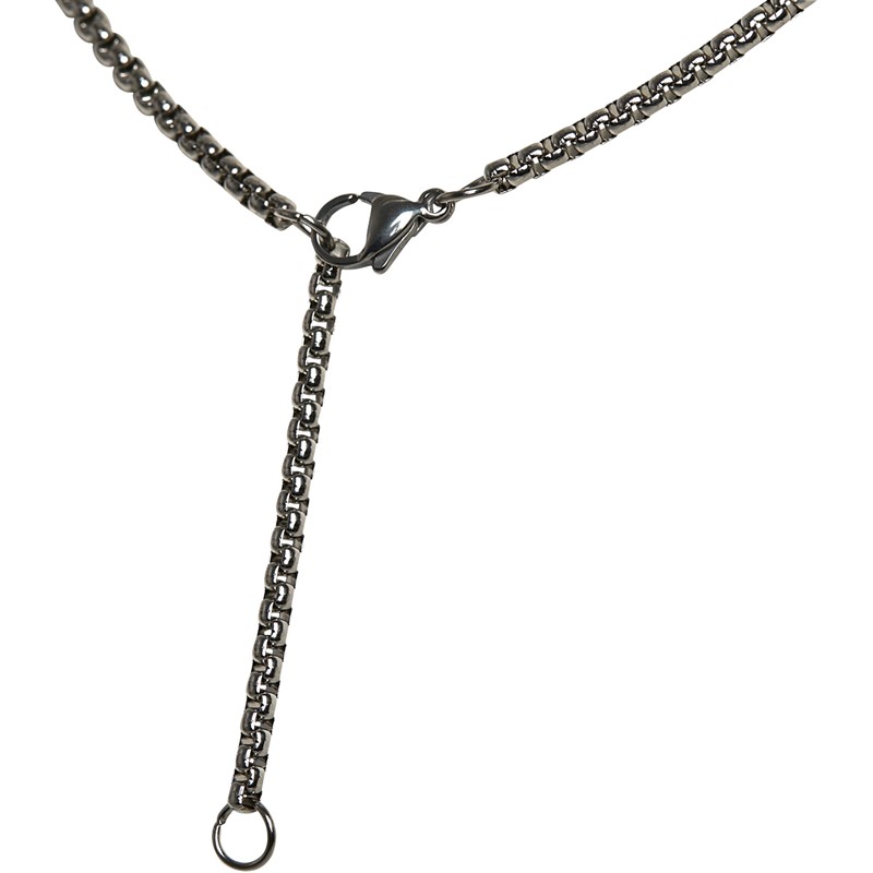 Brave Soul Mens Stainless Steel Pendant Necklace Silver Tone