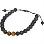 Brave Soul Mens Two Pack Beaded Bracelets Brown/Black