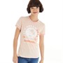 Brave Soul Womens Saffy T-Shirt Orange/Pink