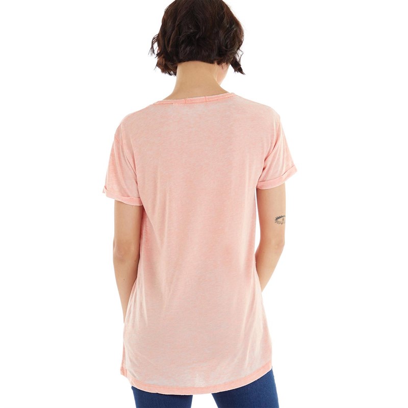 Brave Soul Womens Monica T-Shirt Papaya