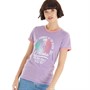 Brave Soul Womens Saffy T-Shirt Lilac/Peach