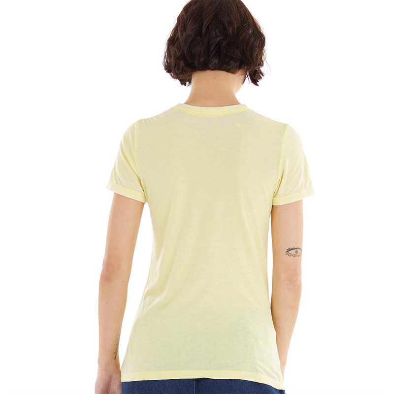 Brave Soul Womens Saffy T-Shirt Lemon/Lime