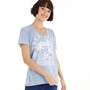 Brave Soul Womens Caline T-Shirt Pale Blue