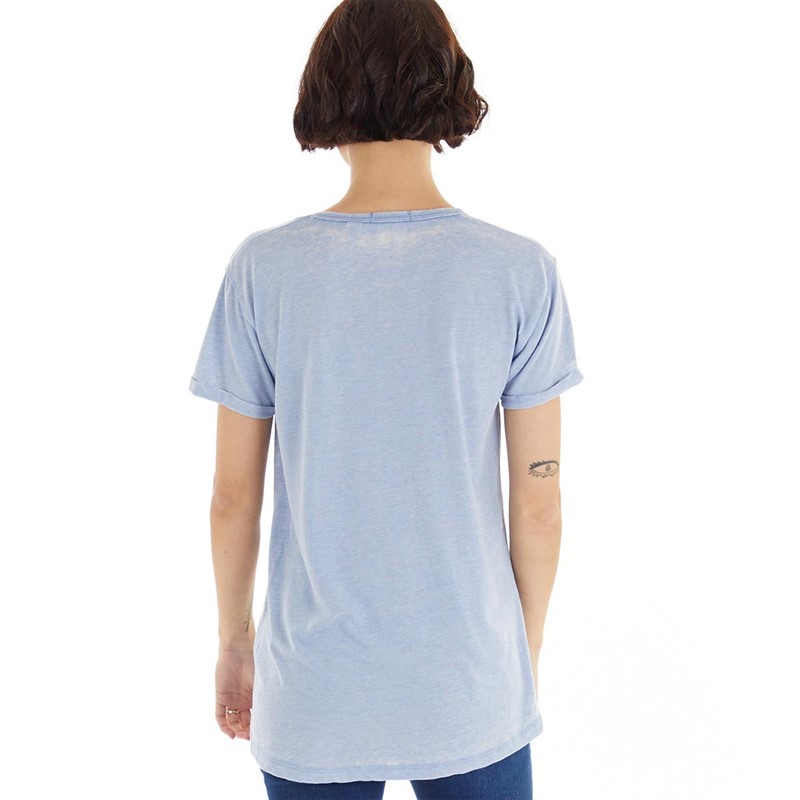 Brave Soul Womens Caline T-Shirt Pale Blue