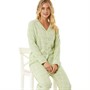 Brave Soul Womens Grace Long Pyjama Set Mint/White