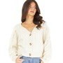 Brave Soul Womens Tazzel Cardigan Oatmeal