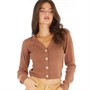 Brave Soul Womens Helena Cardigan Mocha