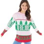 Brave Soul Womens Christmas Jolly Jumper Multi