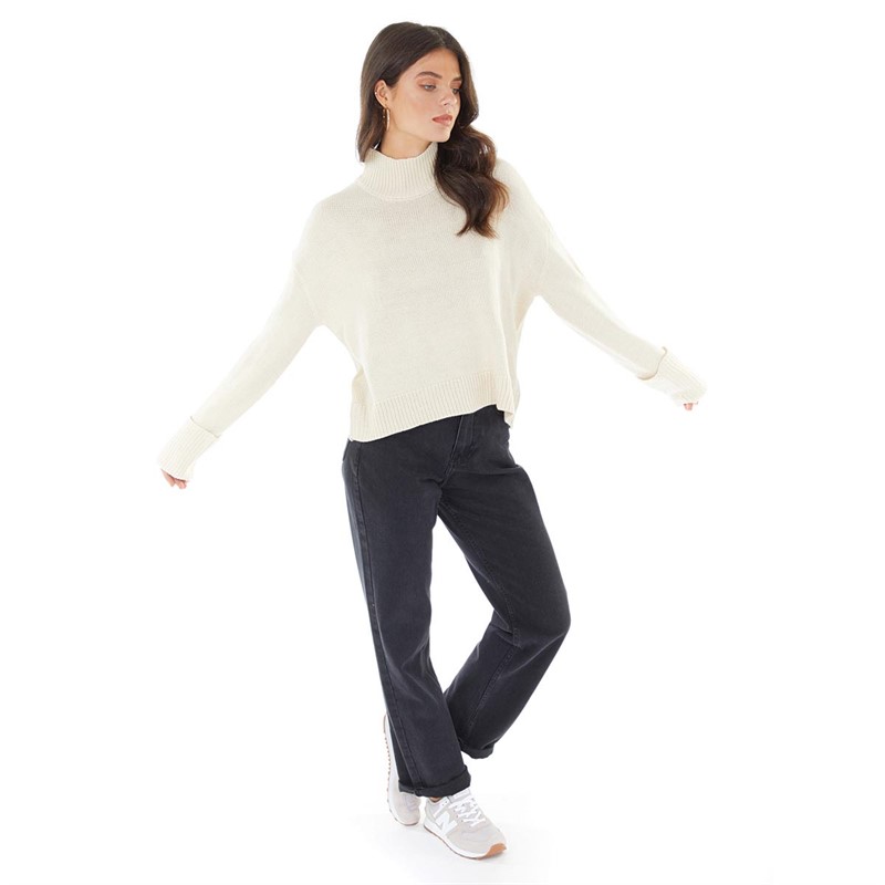 Brave Soul Womens Annabell Jumper Cream