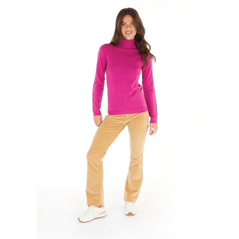 Brave Soul Womens Colombia Jumper Cerise