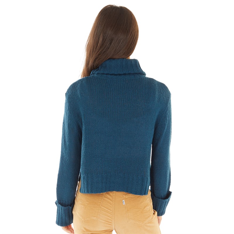 Brave Soul Womens Capitso Jumper Teal