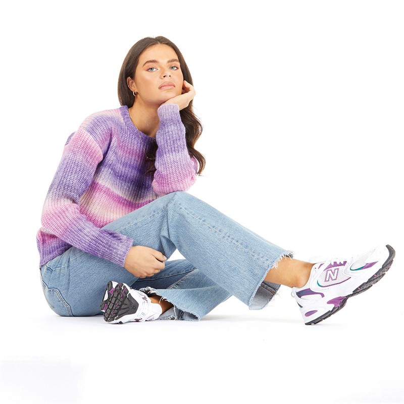 Brave Soul Womens Odilea Jumper Pink Multi