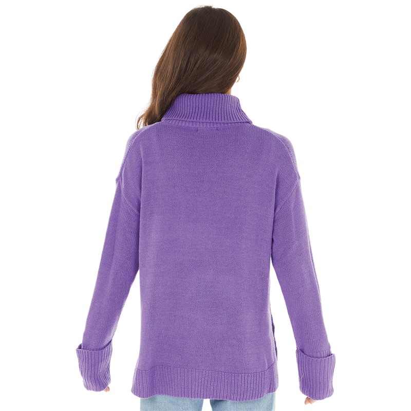 Brave Soul Womens Annabell Jumper Purple