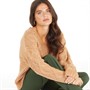 Brave Soul Womens Ophir Jumper Warm Camel