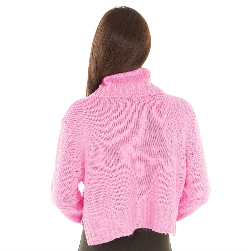 Brave Soul Womens Capitso Jumper Pink