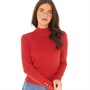 Brave Soul Womens Girona Jumper Red