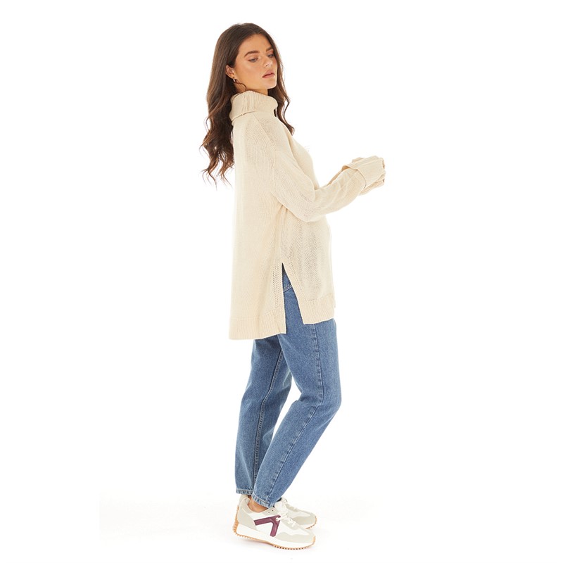 Brave Soul Womens Annabell Jumper Stone