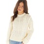 Brave Soul Womens Tahlio Jumper Ivory