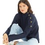 Brave Soul Womens Buttio Jumper Navy